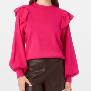 Marie Oliver Remi Popover in Rosa- Pink Knit Top/L